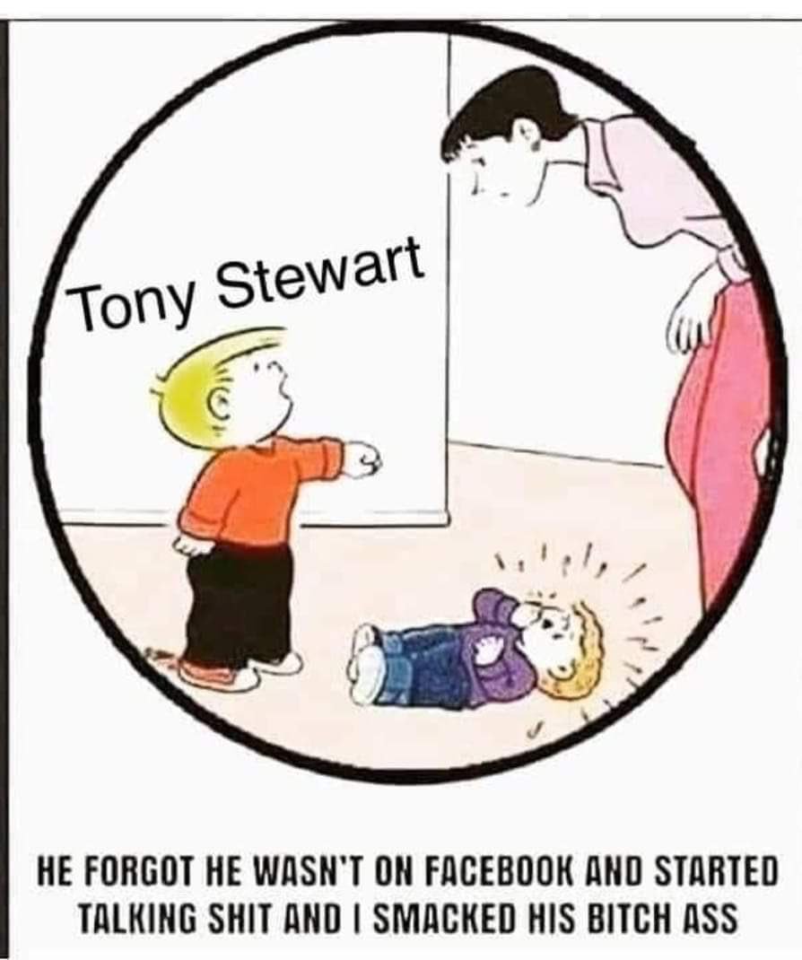 Kenny_Wallace's tweet photo. This is fucking awesome @TonyStewart 😂😂😂 https://t.co/kJqHuDxMKY