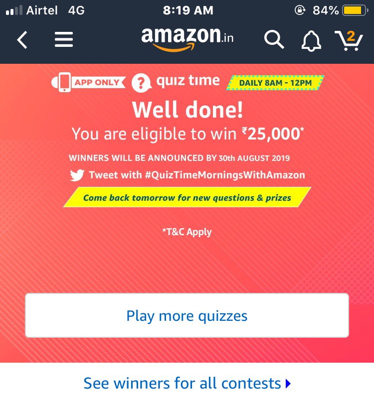 MiSufail's tweet photo. #QuizTimeMorningsWithAmazon https://t.co/WdHxGf2RDj