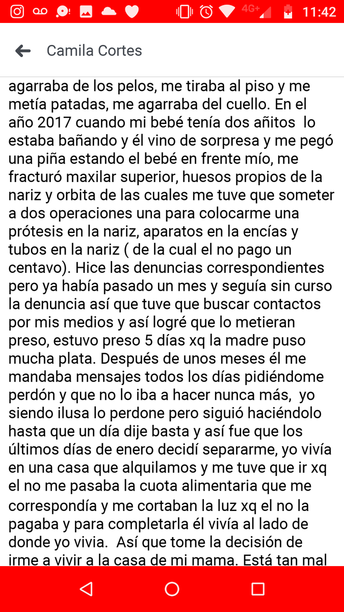 mmarfernanda's tweet photo. Hace mucho quería hacer esto, si no lo hice, fue xq no tenía el consentimiento de cami. POR FAVOR AYUDEN A COMPARTIR, LA JUSTICIA NO HACE UNA MIERDA Y ESTE TIPO NO DEJA DE AMENAZARLA DE MUERTE, Y NO SOLO A ELLA, A SU FLIA Y CUALQUIERA Q SE META EN SU DEFENSA https://t.co/7wiWrX9R8n