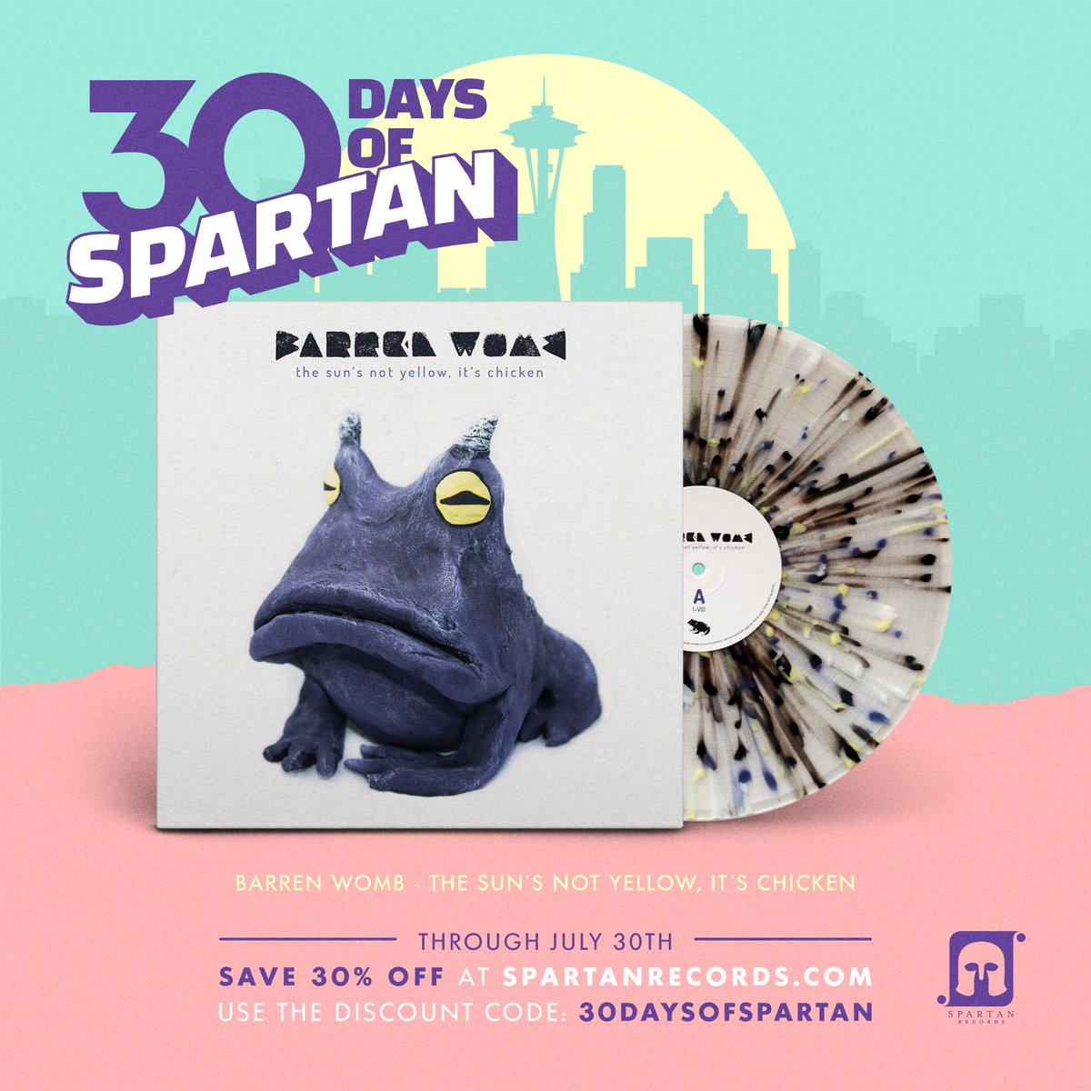 spartanrecords's tweet photo. #30DaysofSpartan: Day 28 // @barren_womb - "The sun's not yellow, it's chicken"
https://t.co/xYf1h7uYZ1 https://t.co/AxGwjspCjb