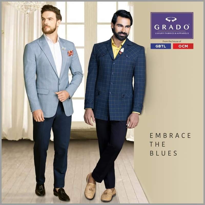 GradoFabrics's tweet photo. The best kind of Monday blues! In checks or solids. Which one do you prefer?

#grado #gradofabrics #mensfashion #styletip #MondayBlues https://t.co/RBesVq6Eq3