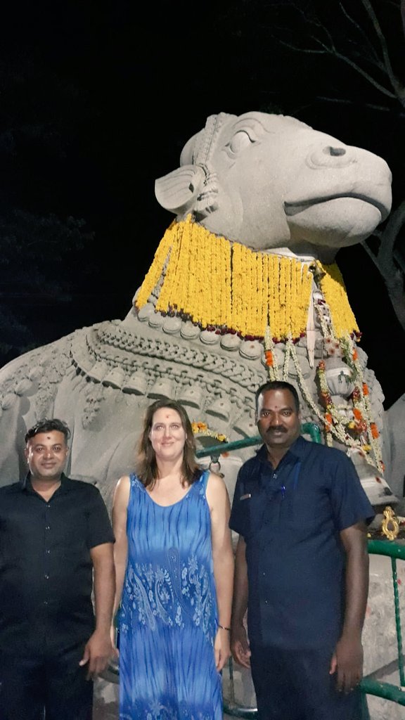 DanaKursh's tweet photo. Magical #Mysuru ! Thank you for another glimpse of your beauty🙏. Wandered the streets, palaces, temples, churches, dam &amp; this time even the zoo with my best friend from #Israel🇮🇱
Indeed Incredible South India🇮🇳
Thank you #Karnataka state Police for accompanying us! https://t.co/MvIiHC8hVL