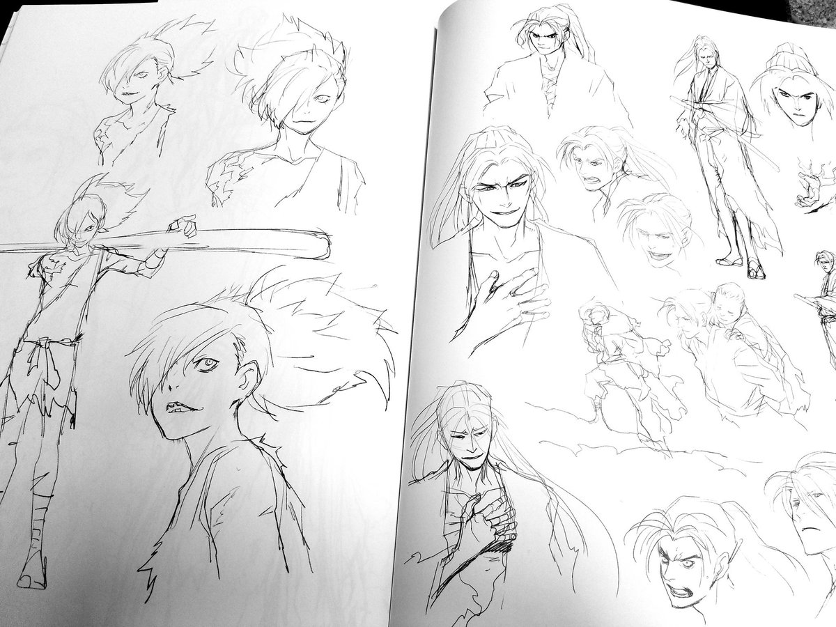 手塚るみ子 8 3発売の浅田弘幸先生の手塚治虫リスペクト作品集 風花雪月 を頂く アニメ どろろ の登場人物設定画は主役から脇役まで実に生き生きと描かれていてこのまま動きだしそうなくらい 本当に素晴らしい 後半にはキチムシの創作物も掲載 浅田