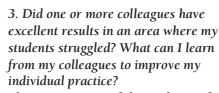 Mrs_LMazz's tweet photo. My biggest take away from the PLCs article was the question below. Teachers are life long learners! Why not use your team and district resources to grow your craft?! #noshame #WalkerPoolsidePD #WalStars #MyMISD https://t.co/HmIDRP0XeX