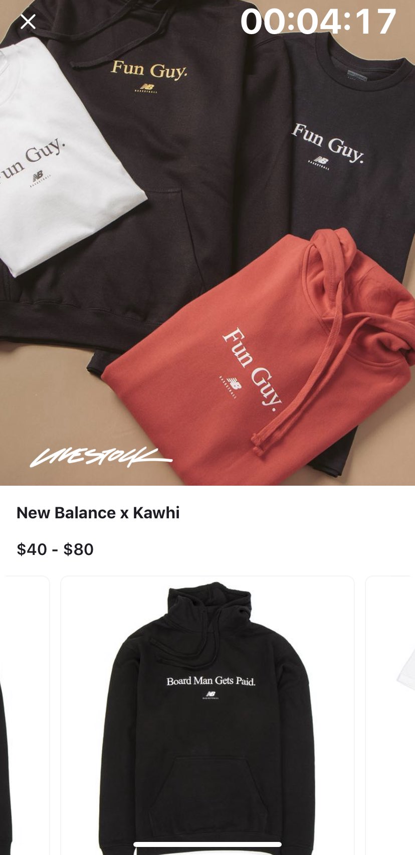 kawhi new balance merch