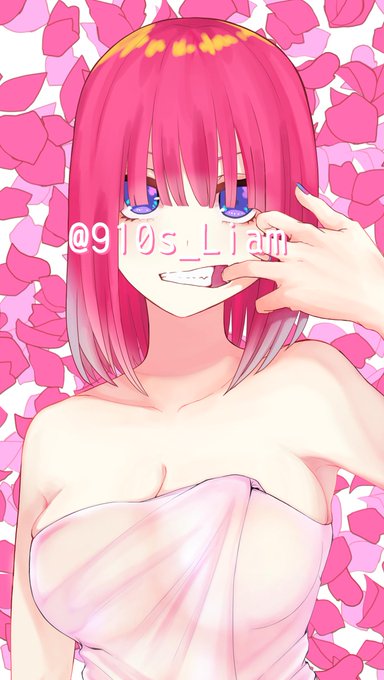 辿頃（たどころ）さんがTwitterに投稿した中野二乃(五等分の花嫁)のイラスト。
