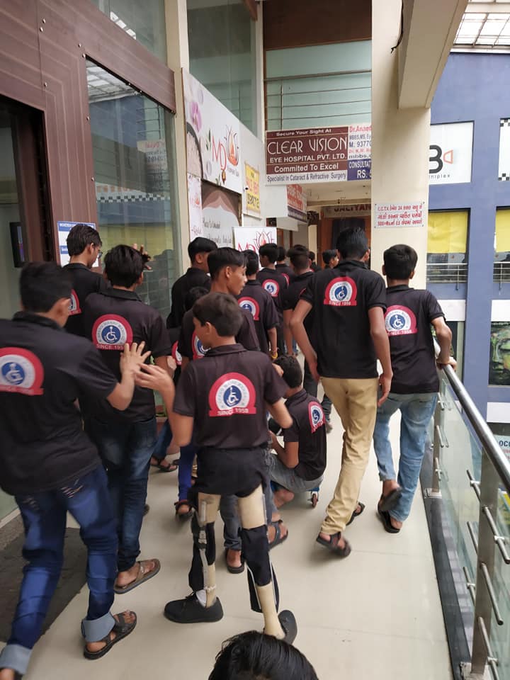 Elsnertech's tweet photo. #Super30 movie time with specially-abled students from
#ApangManavMandal. A small gesture showed by Elsner Technologies...Proud to be an #Elsnerite. https://t.co/DRoMSdRIAn