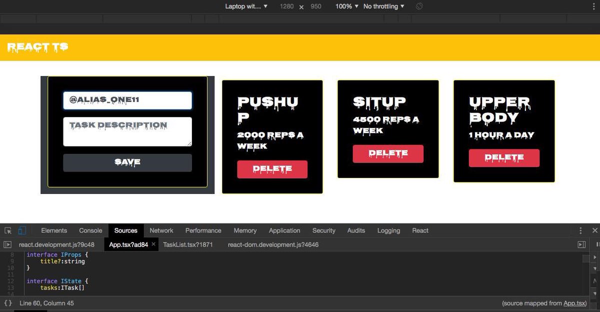 Alias_One11's tweet image. #day70 out of 💯 #100DaysOfCode I finished my react app that creates a new note 📝 once I input the information. I did not use the cmd create react app. I built it from scratch &amp;amp; downloaded all the packages manually. #reactts #reactjs #typescript