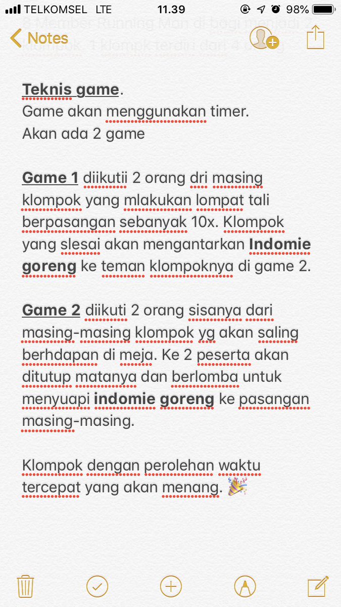 Happily_sed's tweet photo. #RunningMieChallenge @Indomielovers 

“Don’t Walk, Run!”

Inti gamenya akan berlomba makan indomie goreng. TAPIIII tidak semudah itu 😎😜

8 Member RunningMan akan di bagi menjadi 2 klompok. 1 klompk terdiri dari 4 orang. 

Teknisnya 
⬇️⬇️⬇️⬇️⬇️⬇️⬇️⬇️ https://t.co/5bwRns2yN6