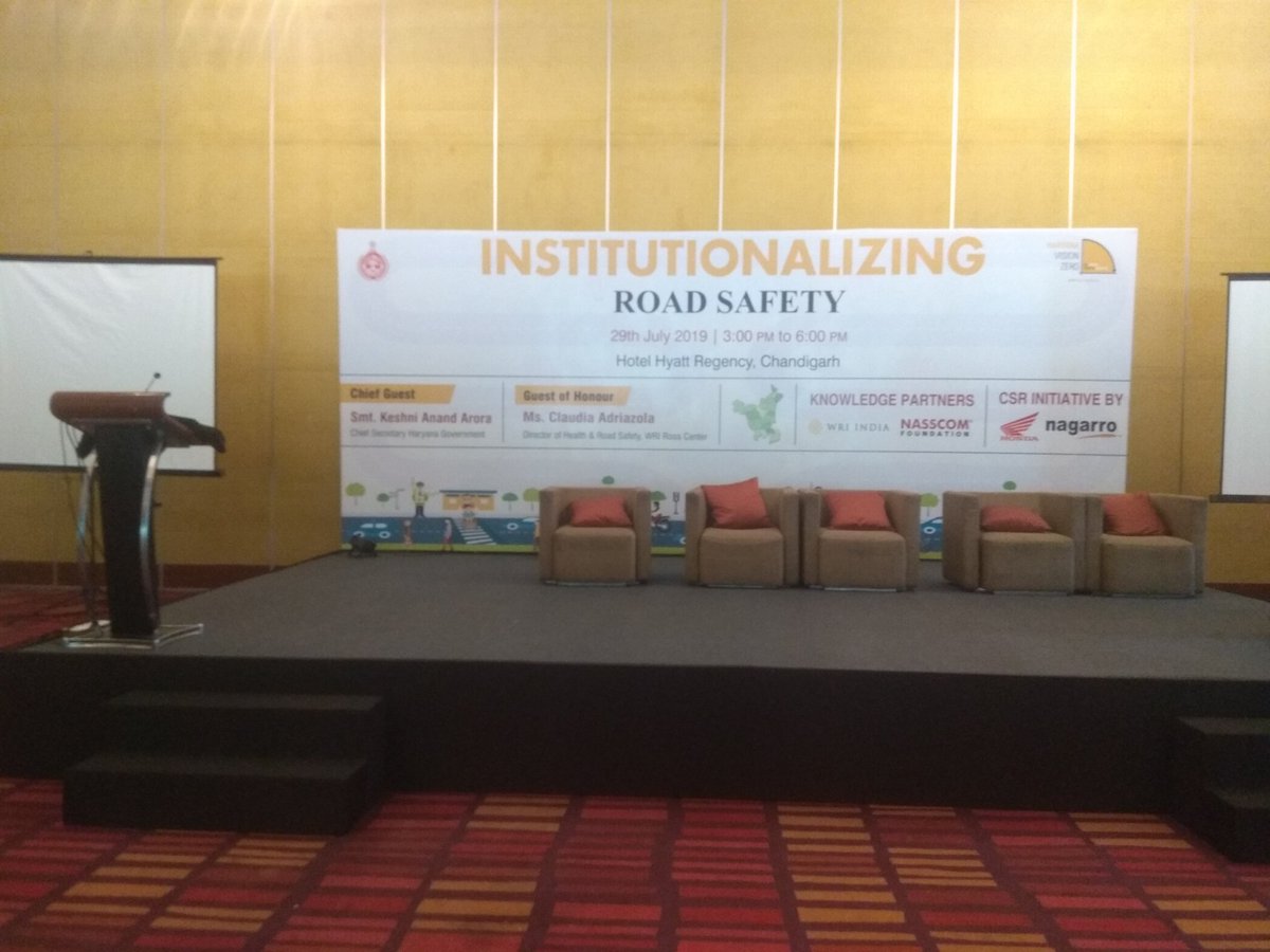 HRYVisionZero's tweet photo. 'We are not here to become history, we have come to create it'. Landmark Day Today @HRYVisionZero & Haryana Government. #Institutionalizing #RoadSafety. Stay tuned for some great development in Road Safety Sector today afternoon. @cmohry @mlkhattar @police_haryana #HRYVisionZero https://t.co/YmySRJ3egK