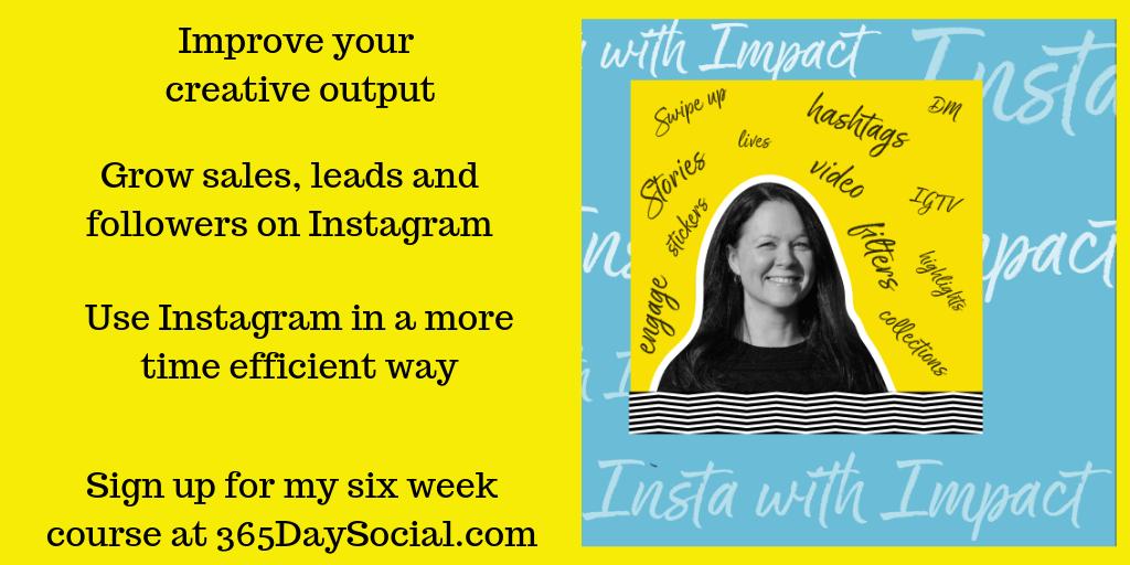 365daysocial's tweet photo. My new 'Insta with Impact' course starts on September 16th. Places are filling up fast, so if you want to be Instagramming like a pro, in just six weeks, get in touch.
#elearning #instagram #instacourses https://t.co/1sOAeqrUOo
