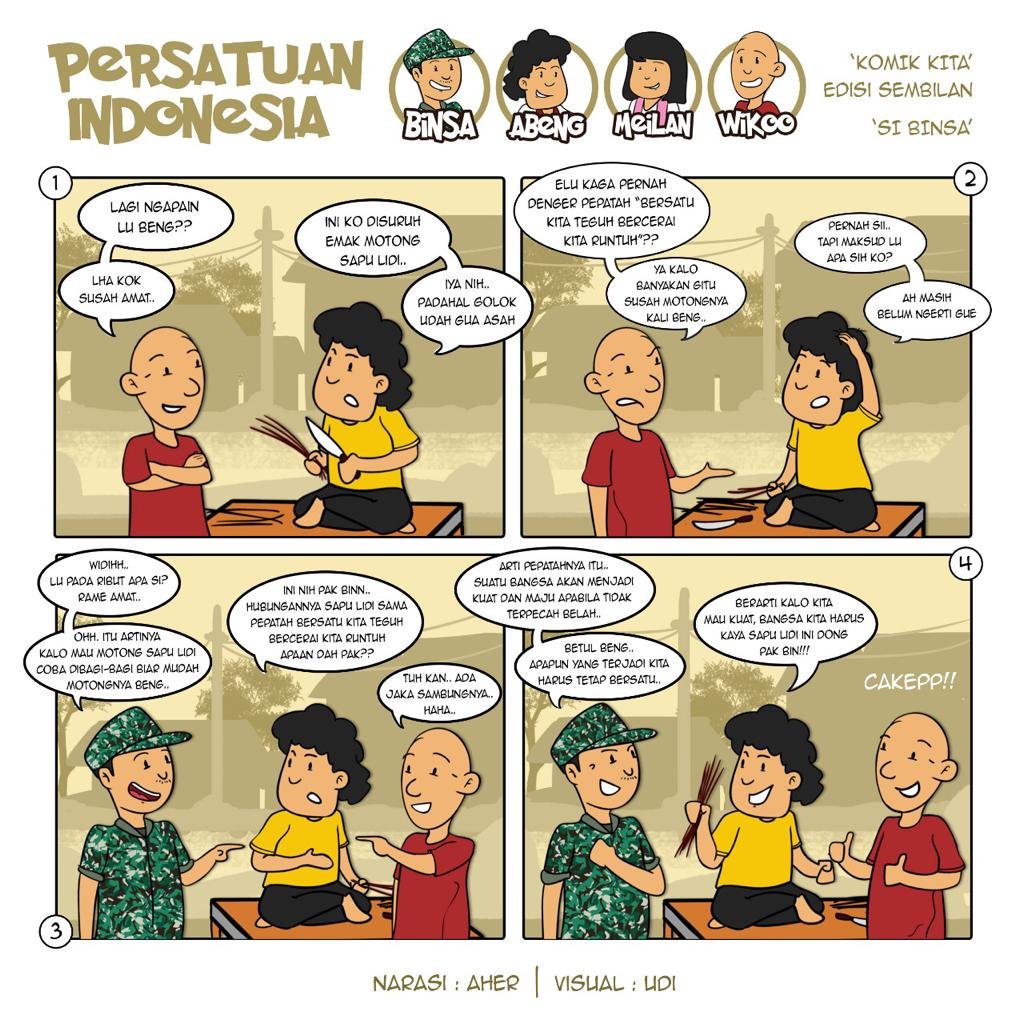 umar_samad22's tweet photo. Kalau ada persatuan semua bisa kita kerjakan, jangankan rumah, gunung dan laut bisa kita pindahkan.

Edisi Komik #SiBinsa tema Persatuan. @si_binsa #KomikPersatuan https://t.co/b1qCKSdIx9