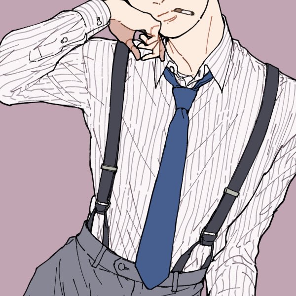 Heeere's Bucky ;) again this is exactly what he wore in the movie but I also added a casual suspenders version for y'all ;)