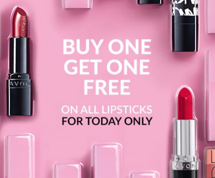 AvonCamborne's tweet photo. It’s #NationalLipstickDay so #puckerup &amp; get your #pout out now!!! Need a new #lippy? #BOGOF with me at https://t.co/InXS4JPfgq… with #free over £25! #shop the full Avon range now! #lipstick #Lipgloss #lippowder #lipstain #makeup #colour #atsocialmediart #UKhashtags #monday https://t.co/wP0oRptRJ8