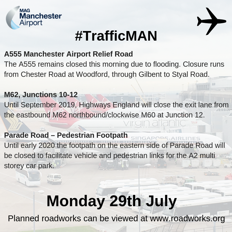 manairport's tweet photo. Here is today's weather and traffic update. #WeatherMAN #TrafficMAN https://t.co/Md14vLszno