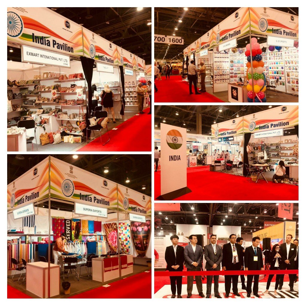 phdchamber's tweet photo. PHD Chamber organised India Pavilion at SOURCE DIRECT @ ASD 2019 at LAS VEGAS, USA with support of Department of Commerce, Govt of India from 28-31 July 2019.
@CimGOI @tradegovukIND @IndianExpres @thehindubiz @USAndIndia
#ASD2019 #PHDChamber #PHDCCI https://t.co/6IA6PPEccZ