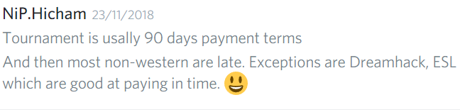 MilexLive's tweet photo. @RLewisReports @Fifflaren Thank you for bringing light upon NiP, it is relieving to open up, and share how I also got screwed over by NiP, with 180+ days delayed payment. what is the payment terms of companies? 🧐Still waiting for my response from Hicham. https://t.co/8ZaJfITvaa