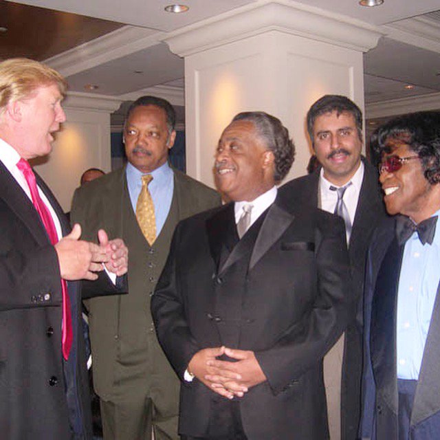 Image result for trump with sharpton