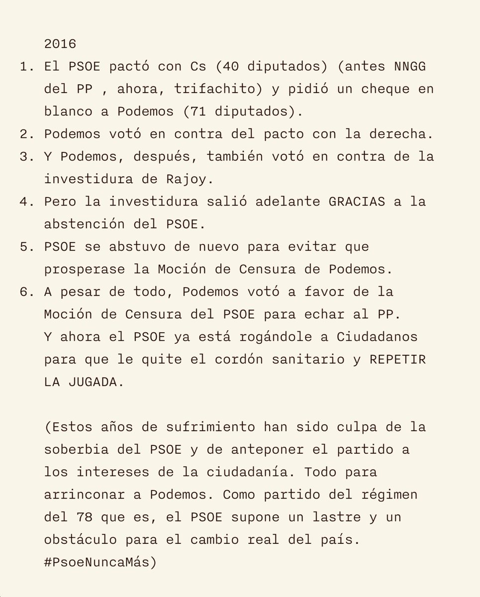 @sanz62_ <a href="/Maria_Beatle/">MaríaBeatle</a> Vosotros asustais y defraudais y te lo dice un viejo socialista...