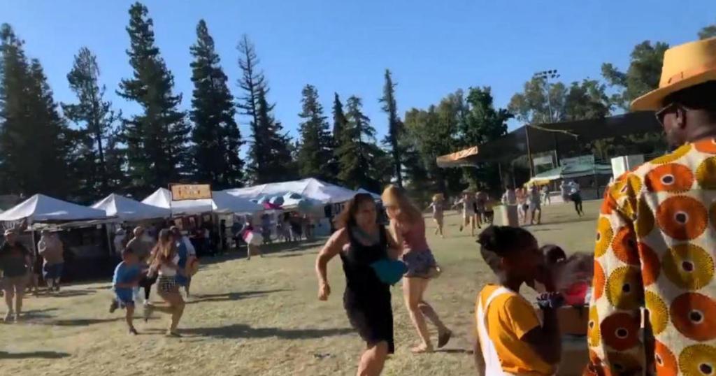 CBSNews's tweet image. Here's the latest in California festival shooting:
-At least 4 dead, 15 wounded 
-Among the #gilroyshooting victims include 6-year-old boy
-Gilroy police quickly shot and killed the gunman
-Manhunt on for possible accomplice

cbsn.ws/2YonPYH