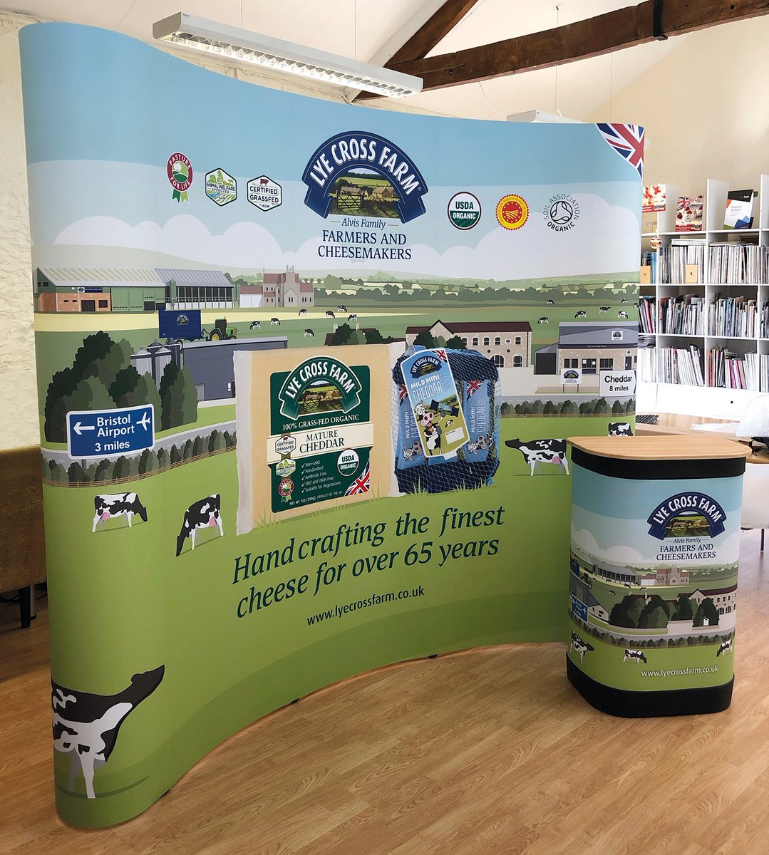 SOS Design (@sosdesign_) on Twitter photo Exhibition stand graphics created for client <a href="/LyeCrossFarm/">Lye Cross Farm</a> Best of luck for tomorrows <a href="/NantwichShow/">Nantwich Show</a>, the largest Cheese Show in the world. Can you top last years haul of five awards!!? Exhibition stand graphics created for client <a href="/LyeCrossFarm/">Lye Cross Farm</a> Best of luck for tomorrows <a href="/NantwichShow/">Nantwich Show</a>, the largest Cheese Show in the world. Can you top last years haul of five awards!!?