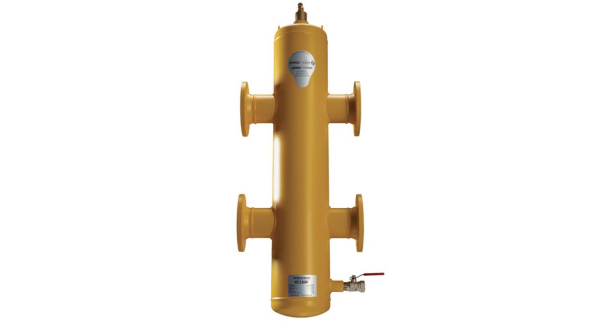 SpirotechUK's tweet image. Fit a hydraulic separator on systems with primary and secondary pumps for hydraulic balancing + deaeration + dirt separation #SpiroTip #SpiroCross