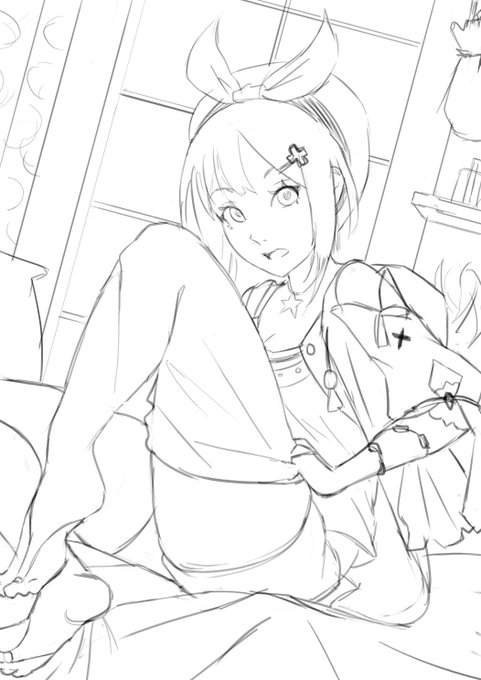 Haven't drawn for over a week, trying to survive chicken pox...