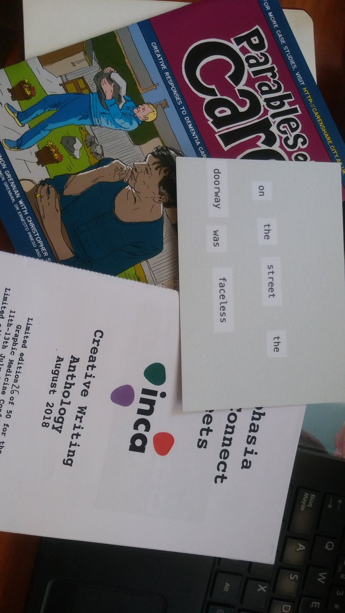uge_garabatos's tweet photo. Friday afternoon: Paradigms panel; form and genre in comics about Dementia Care. Incredible team! 
Thanks for sharing your methods creating stories from dementia experiences. "Parables of care" presented by @ernestopriego (https://t.co/qMZAYbuCPk), @IncaProject, @wilkinspeter 💭 https://t.co/URMwBD1z1c