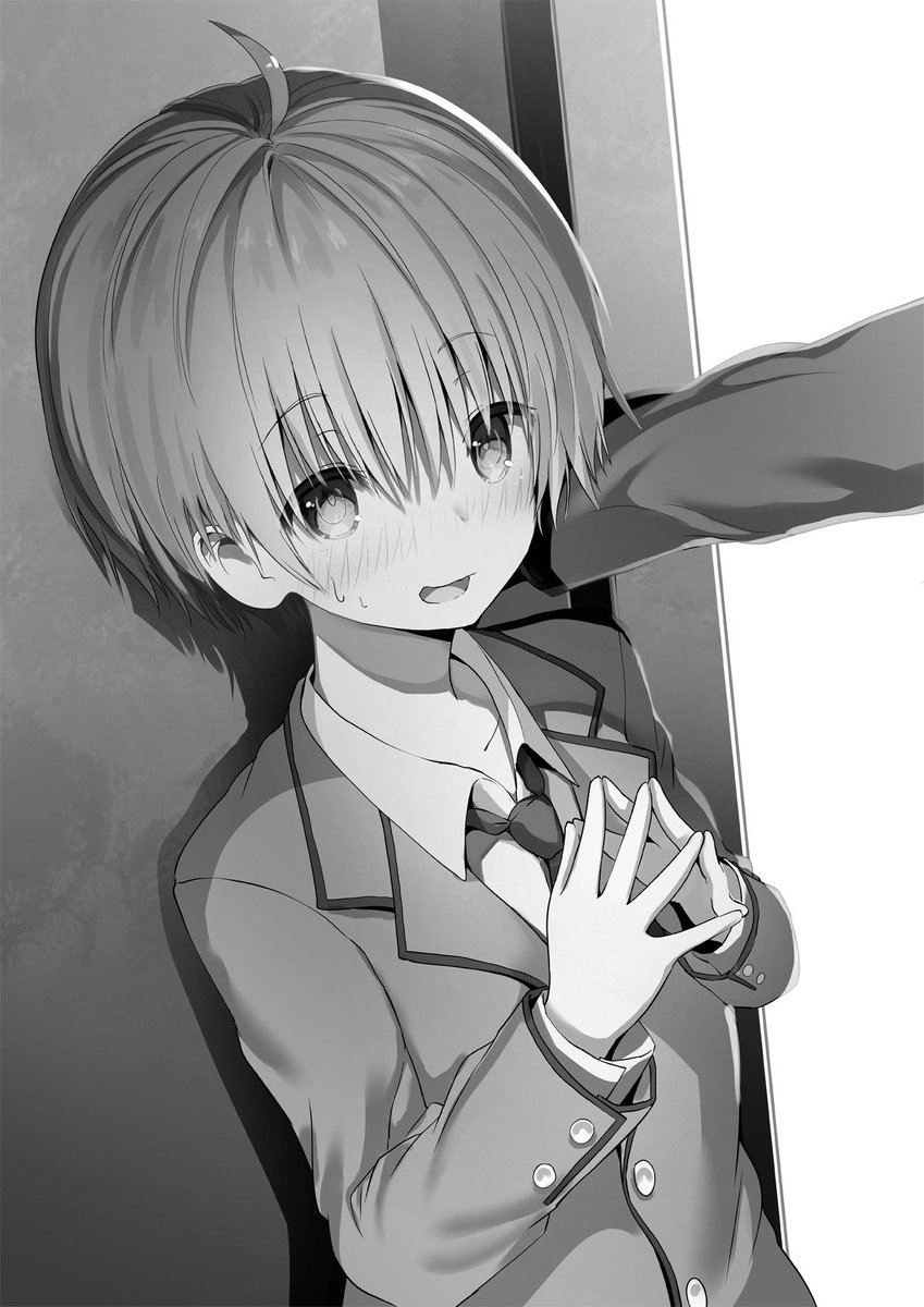 ｍｆ文庫ｊ編集部 毎月２５日発売 Tvアニメ放送中 絶好調の超人気シリーズ 可愛ければ変態でも好きになってくれますか 最新８巻が絶賛発売中 本日はモノクロイラストをご紹介 慧輝に壁ドンをされてる凛太郎 男なのに まんざらじゃないよう