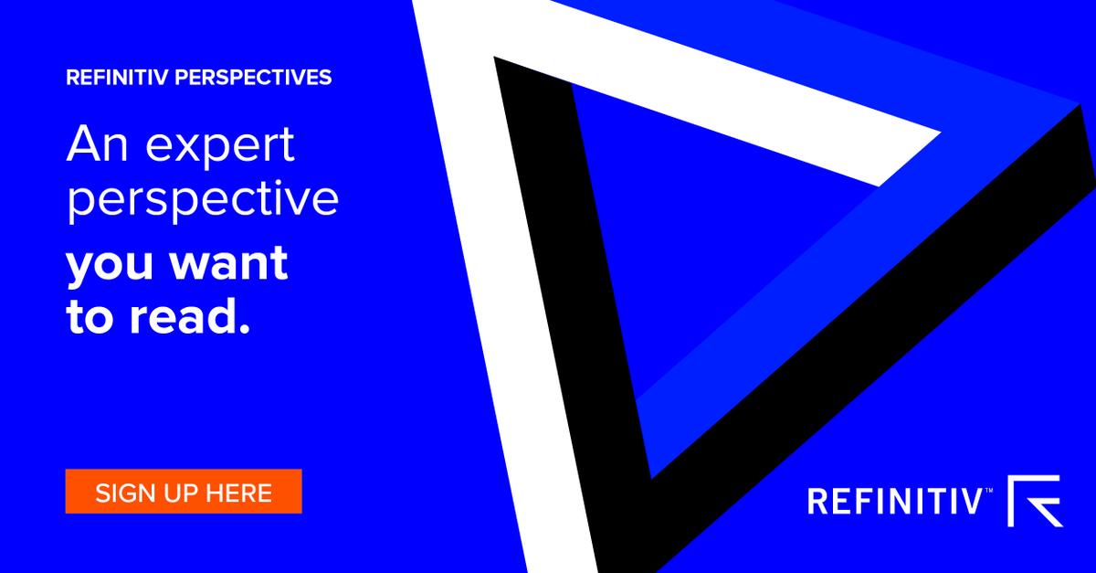 Subscribe to our Refinitiv Perspectives newsletter for a weekly dose of insightful intelligence, news, and data that you need to stay up-to-date with the most important conversations in the financial sector. Sign up today: refini.tv/2OFDcZd