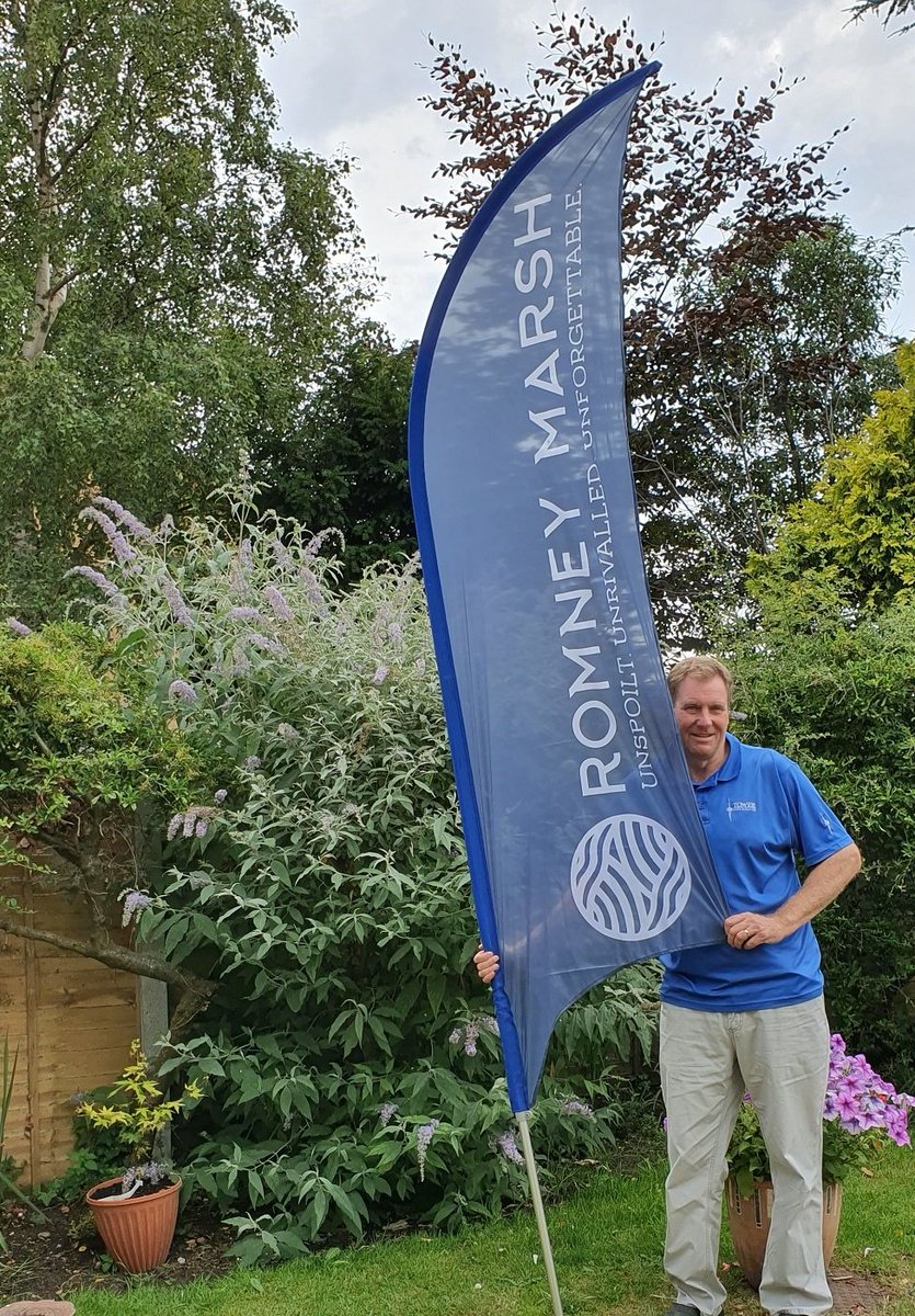 We delivered this flag to <a href="/KentWildlife/">Kent Wildlife Trust</a> <a href="/5thContinent/">The Fifth Continent</a> on Friday, in time for an event in Romney Saturday am. This one is 3.2m in height.
They are great for any event and can be used with a water-base or ground spike. 
They are available in 4 sizes 2.3m, 3.2m, 4.1m and 5.1m