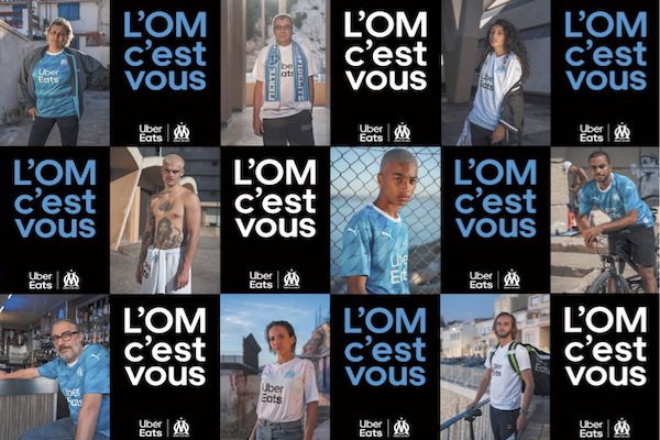 Uber Eats sponsor de l'OM affiches