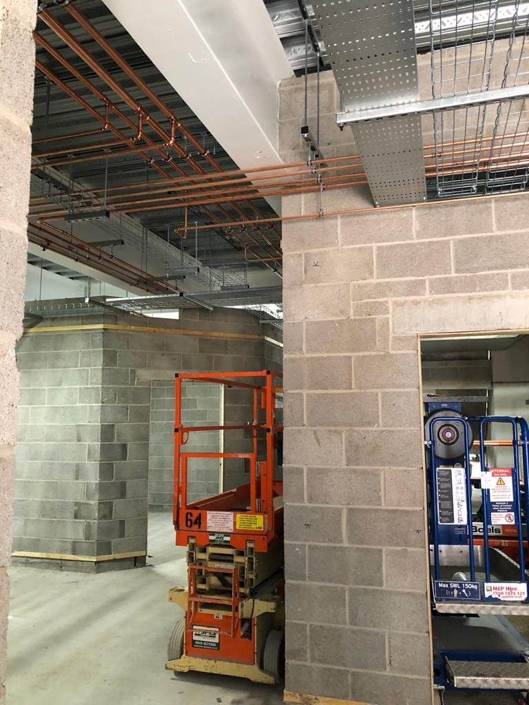 WmbInstLtd's tweet photo. Some recent photos of our M&amp;E works at the new Tameside Wellness Centre in Denton💪🛠️ #progress @wmbmechanical  @WillmottDixon @WDCNorth @TamesideCouncil https://t.co/LU6gJKfI26
