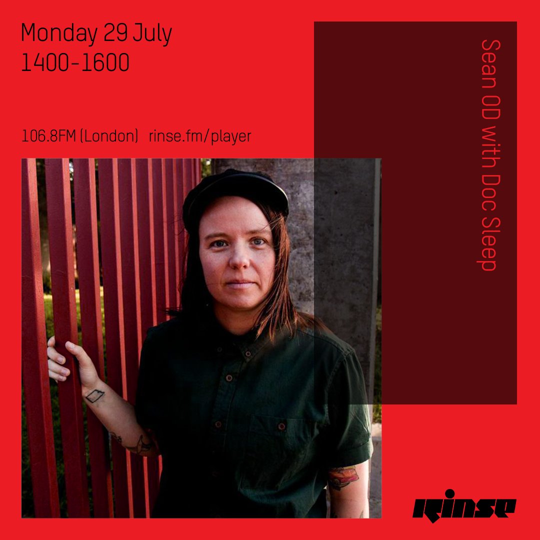 RinseFM's tweet photo. Coming up at 2PM it's @sean__od with #DocSleep on https://t.co/Q0ed1kLtwe & 106.8FM https://t.co/4S8TiYgtjl