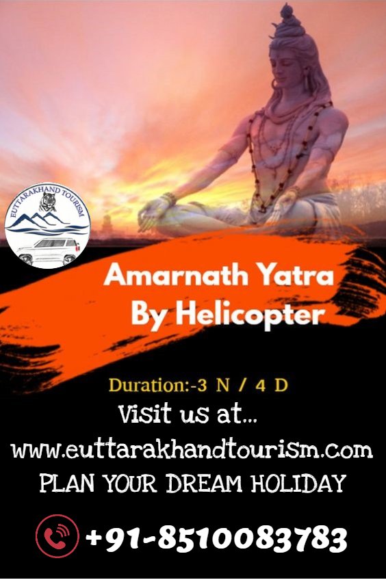 e_uttarakhand's tweet photo. Only 17 Day's left ...........

Amarnath Yatra will close around 15th August 2019.

Get Customize #AmarnathYatra By Helicopter / Volvo at Affordable Price. Including #HelicopterTicket &amp; #VolvoTickets, 

Call us at 📞 +91-8510083783

visit 👉 https://t.co/pmSzh9nSze https://t.co/Sg43C8MvaK
