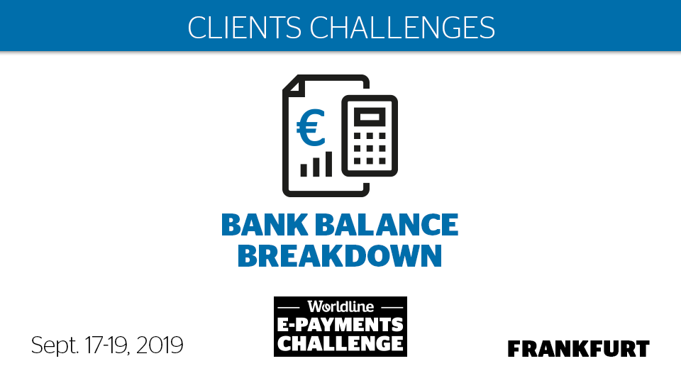WorldlineGlobal's tweet photo. #Bank balance breakdown is crucial to know how much money is actually available on SME accounts! Meet with a Nordic bank at #Worldline's #ePaymentsChallenge #Hackathon and answer their challenge with your solution. Register Now: https://t.co/abpK1EnqpL https://t.co/NMJD5UBKSL
