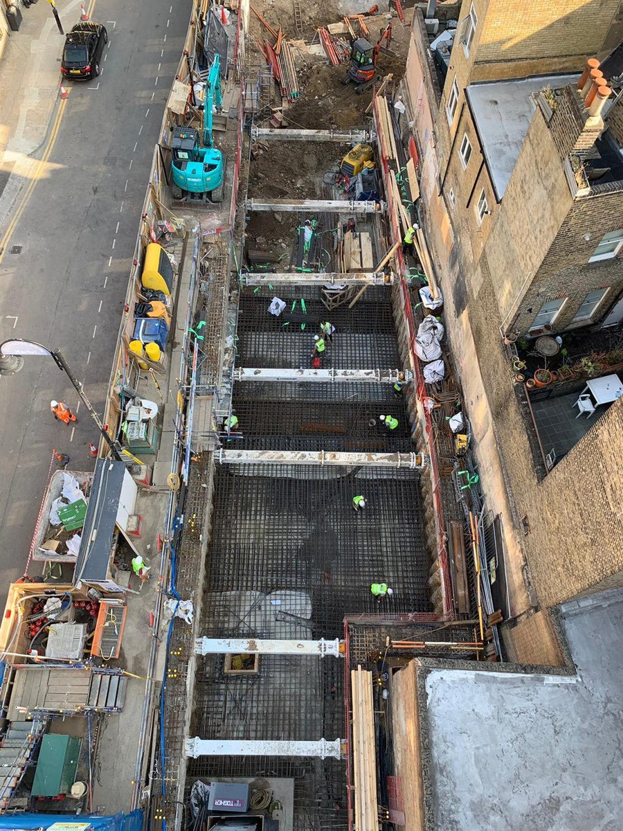 Significant moment over at Spitalfields Works on Friday as 14 trucks laid around 104 m3 of concrete. The basement level is really starting to take shape on our urban regeneration project. See the progress for yourself at our Farm Shop directly across the road from the site.