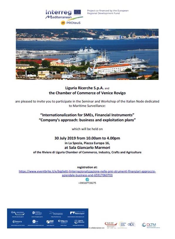 ❗️Domani, 30 luglio 2019, Liguria Ricerche e Camera di Commercio di Venezia Rovigo organizzano due eventi, un seminario e un workshop, del Nodo italiano dedicato alla Sorveglianza Marittima!

⬇️Tutte le info qui:
facebook.com/Liguria-Ricerc…
