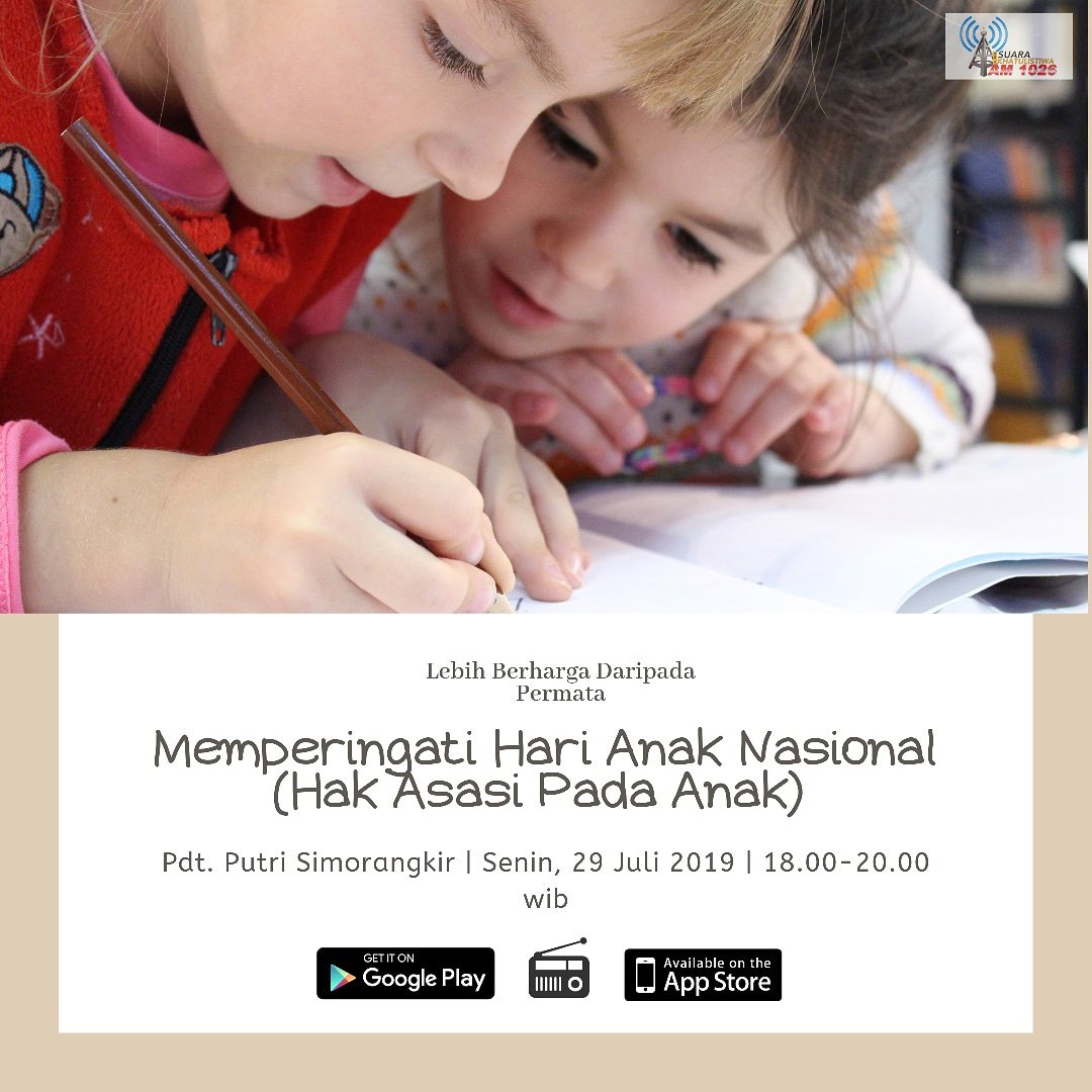 Mari rayakan Hari Anak Nasional bersama Lebih Berharga Daripada Permata.

#programrohani#programtalkshowrohani 
#programtalkshow#harianaknasional#2019