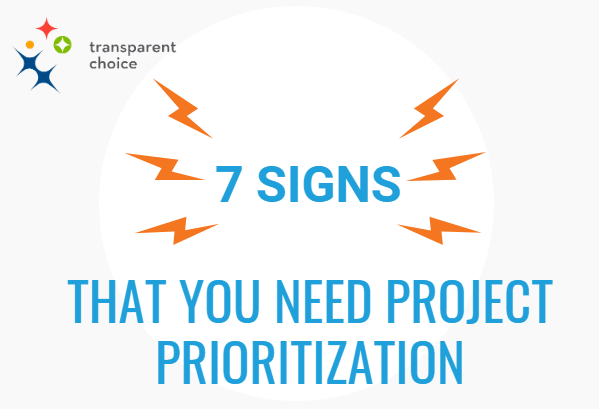 transparentch's tweet image. How do you know you need to re-visit your #ProjectPrioritization process?
transparentchoice.com/content/7-sign…