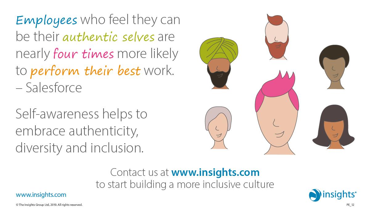 When people feel free to be themselves, organisations get the very best results from them. To know more about the transformational power of self-awareness visit insights.com
