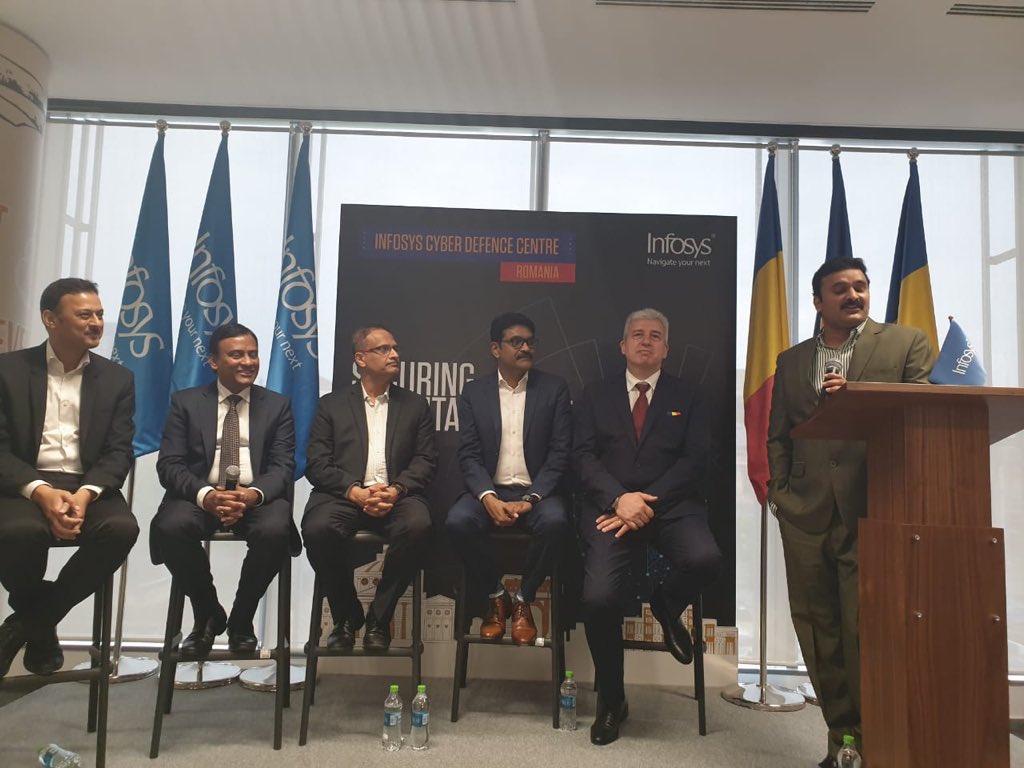 KumarMSSRRM's tweet image. I’m really excited as we launched our Cyber defence centre here at Bucharest today. #InfosysCyberSecurity