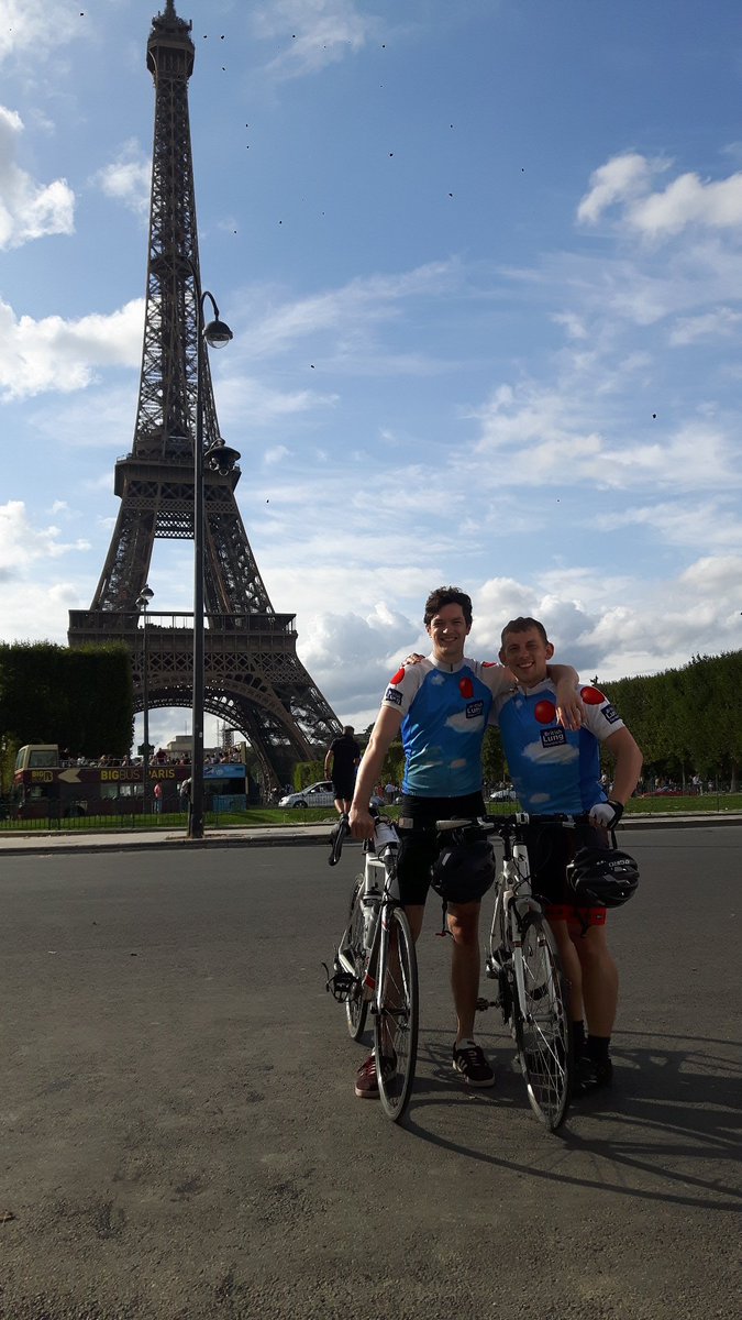 HJA_Asbestos's tweet photo. We made it to Paris! We had a great time even if we are a bit sore this morning! #teambreathe

Thanks to @lungukevents @lunguk for making everything go so smoothly, in particular Faron Bloomfield and the team at @DiscoverAd

There is still time to donate: https://t.co/EpTTzuvBdB https://t.co/WBEf1hizWc