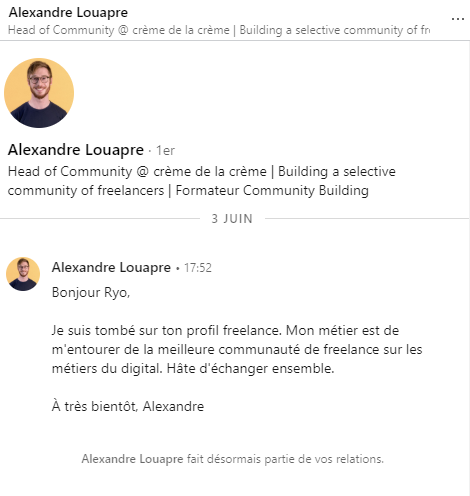 _chocopiton's tweet photo. Du bon marketing invasif qu'on voit souvent dans les commus freelance.
Tu ignores, tu te dis que c'est bon ils lâchent, ah beh non ils récupèrent ton email et ils te refont de la pub sur ton mail pro.👍
#linkedIn #spam #marketing #invasif #freelance 

Autant ne plus accepter enft https://t.co/s1EjfUmVeK