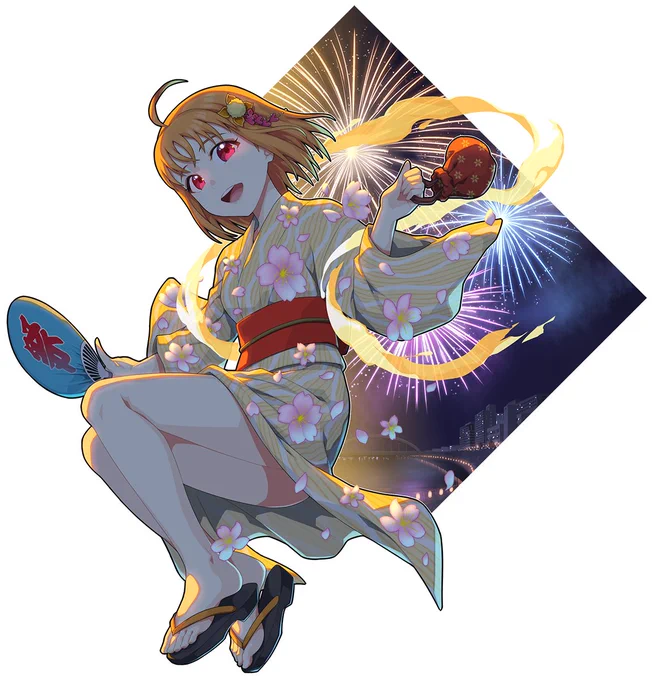 夏祭りの千歌ちゃん #ラブライブ! #高海千歌 #浴衣 https://t.co/7I9vN0CNFe 