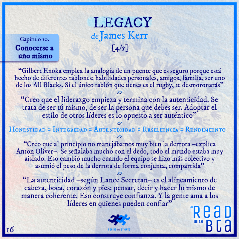 BehindAthlete's tweet photo. 🗨️ #MrBoostBTA: "3 nuevos capítulos de #Legacy:
🔹10. Conocerse a uno mismo
🔹11. Sacrificio
🔹12. Inventar tu propio lenguaje"

#rugby #newzealand #allblacks #sports #thinking #reading #knowledge #team #leadership #ReadWithBTA #BTA https://t.co/tU0NeMvSG9