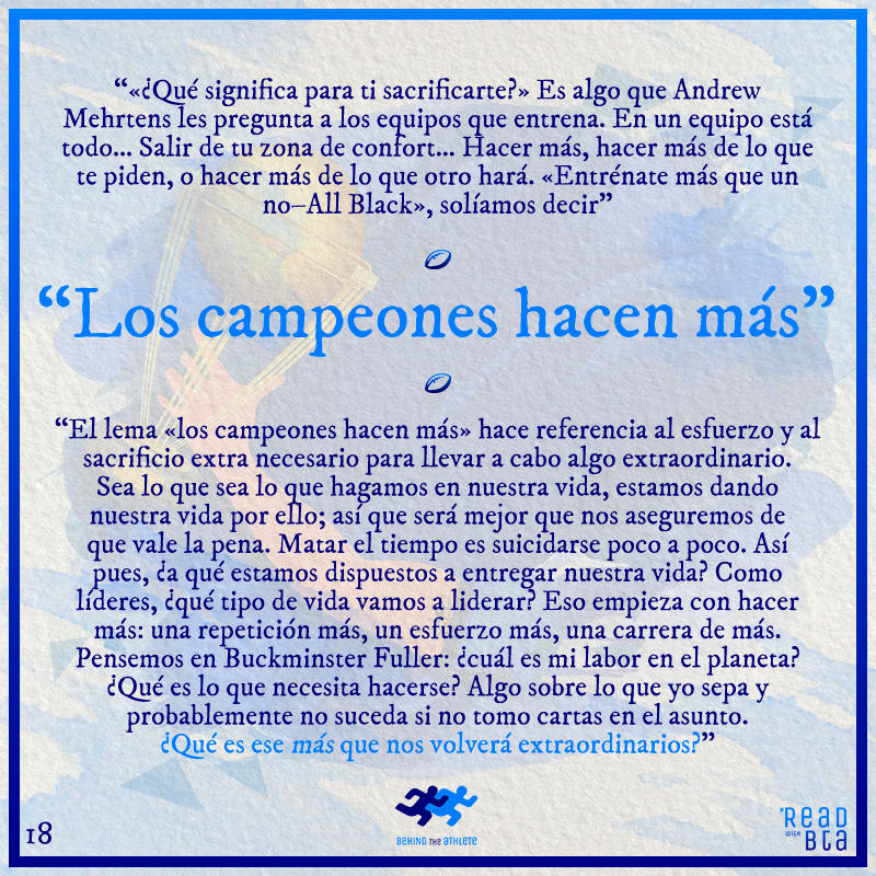 BehindAthlete's tweet photo. 🗨️ #MrBoostBTA: "3 nuevos capítulos de #Legacy:
🔹10. Conocerse a uno mismo
🔹11. Sacrificio
🔹12. Inventar tu propio lenguaje"

#rugby #newzealand #allblacks #sports #thinking #reading #knowledge #team #leadership #ReadWithBTA #BTA https://t.co/tU0NeMvSG9
