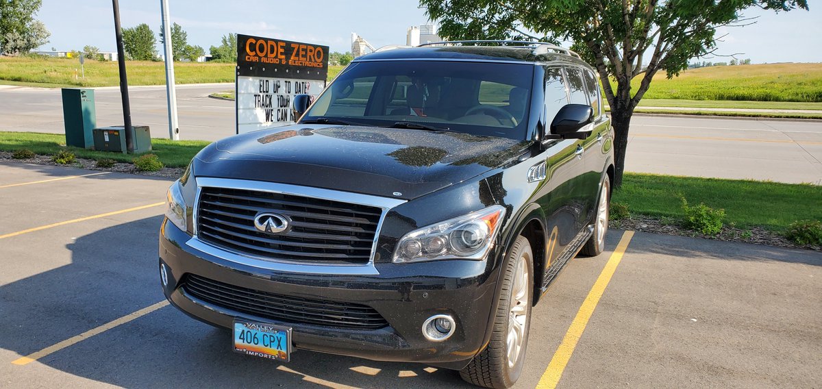 CodeZeroFargo's tweet image. We tinted the windshield of this Infiniti QX56 50% and added a 5% tint strip!
#codezero #czdoesit #windowtint #tintstrip #Infiniti