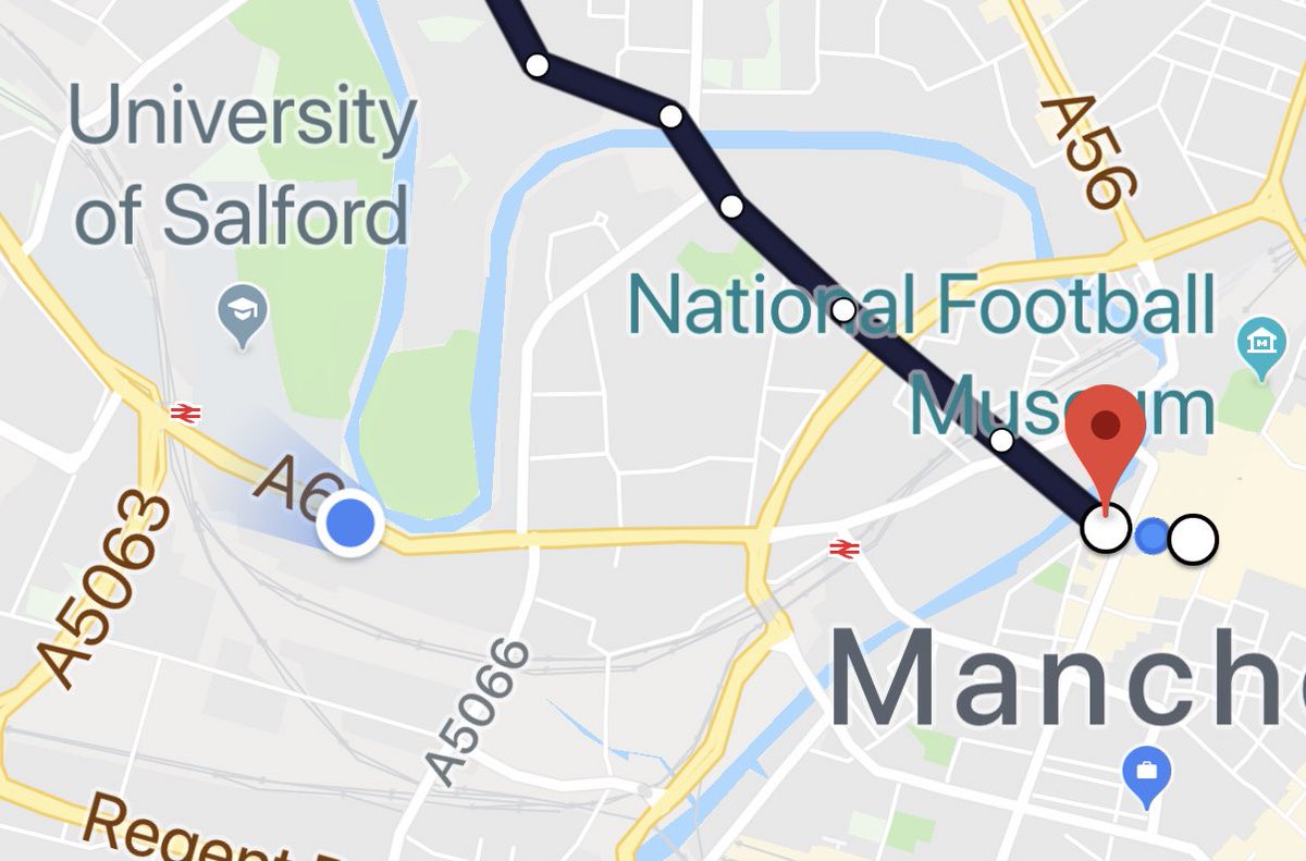 Shout out to @FirstManchester for having their buses go the wrong way twice in a week. Only slightly in the wrong direction!