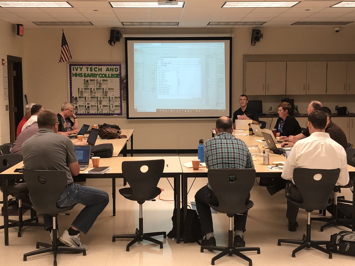 And we’re off! Day 1 of our <a href="/Forecast5/">Forecast5 Analytics</a> Indiana workshop tour is underway. Thanks to <a href="/scohbrickies/">School City Hobart</a> for hosting. #DataDrivenDecisions